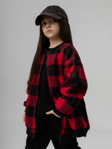 Толстовка, красный (черный)