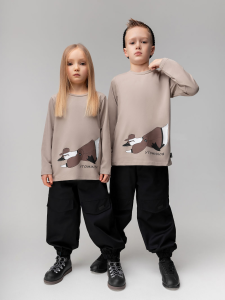 Лонгслив, бежевый