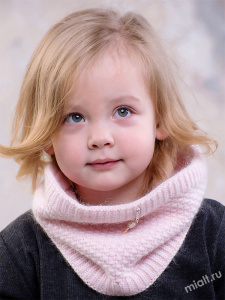 Куличик шарф-труба, сиренево-розовый