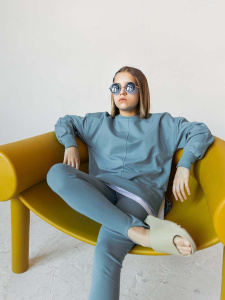 Костюм, голубой