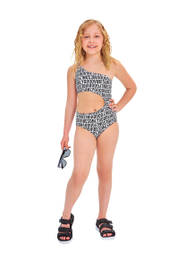 Купальник слитный д/дев. "Авала", черный