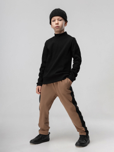 Брюки, светло-коричневый (черный)