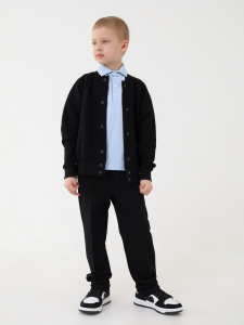 Бомбер трикотажный PIKE, черный