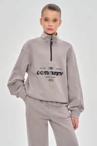 Костюм, серый