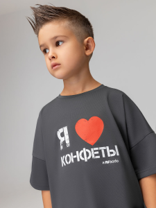 Футболка, серый