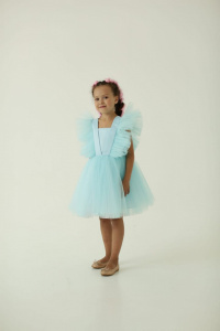 Платье Эстель короткое, голубой