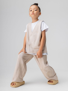 Брюки, бежевый