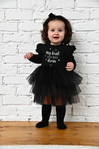 Боди-платье "Маленькое черное платье" с повязкой new, черный