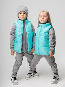 Жилет, голубой