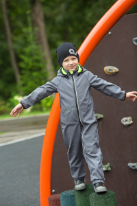 Комбинезон Гарсо   серый/салатовый