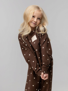 Костюм, коричневый (экрю)