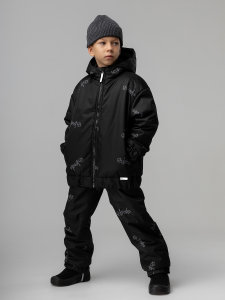 Костюм, черный (серый)