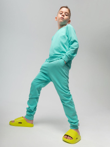 Костюм, бирюзовый