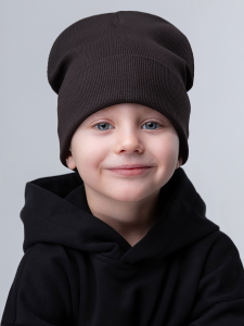 Шапка, темно-коричневый