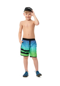 Шорты купальные "Дерби" , синий салатовый