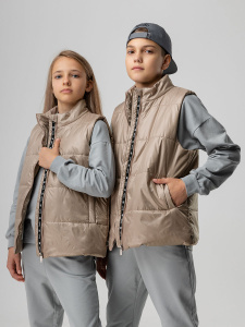 Жилет, темно-бежевый