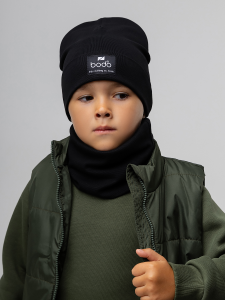 Комплект (шапка, снуд), черный