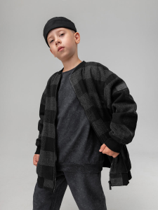 Толстовка, черный (темно-серый)