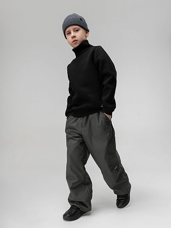 Брюки, темный хаки