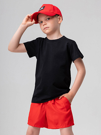 Костюм, черный (красный)