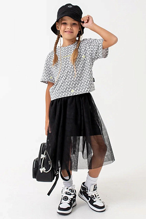 Костюм, паттерн/черный