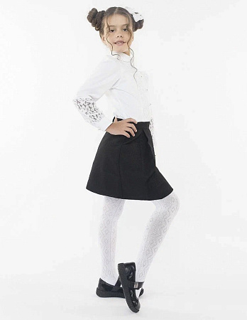 Колготки Ажурные, Белый