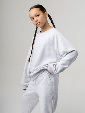Свитшот, серый меланж