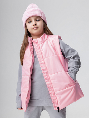 Жилет, розовый