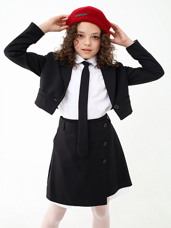 Юбка с запахом, черный