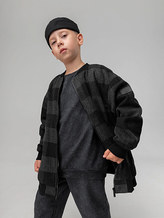 Толстовка, черный (темно-серый)