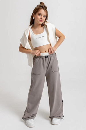 Брюки, серый