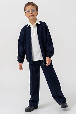 Бомбер, синий