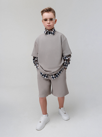 Костюм, бежевый